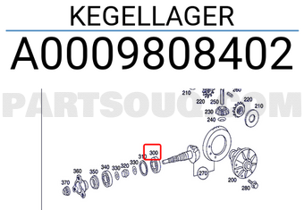 MERCEDES A0009808402 KEGELLAGER