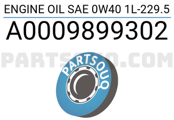 MERCEDES A0009899302 ENGINE OIL SAE 0W40 1L-229.5