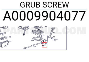 MERCEDES A0009904077 GRUB SCREW