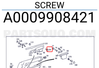 MERCEDES A0009908421 SCREW