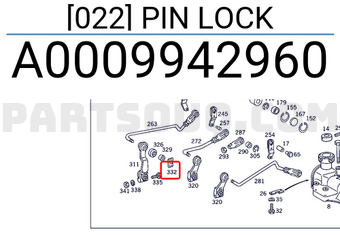 MERCEDES A0009942960 [022] PIN LOCK