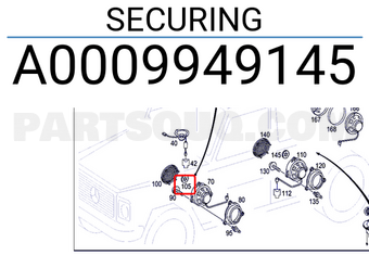 MERCEDES A0009949145 SECURING