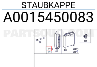 MERCEDES A0015450083 STAUBKAPPE