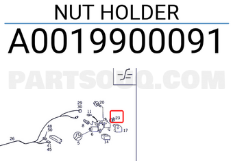 MERCEDES A0019900091 NUT HOLDER