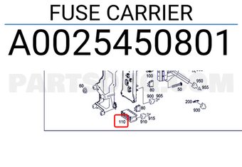 MERCEDES A0025450801 FUSE CARRIER