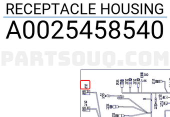 MERCEDES A0025458540 RECEPTACLE HOUSING