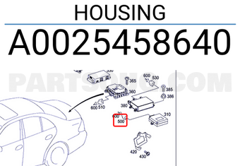 MERCEDES A0025458640 HOUSING