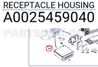 MERCEDES A0025459040 RECEPTACLE HOUSING