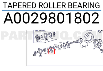 MERCEDES A0029801802 TAPERED ROLLER BEARING