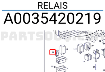 MERCEDES A0035420219 RELAIS
