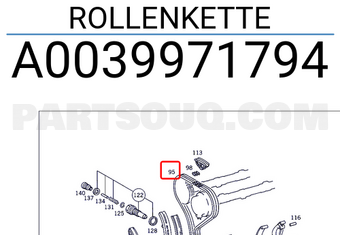MERCEDES A0039971794 ROLLENKETTE