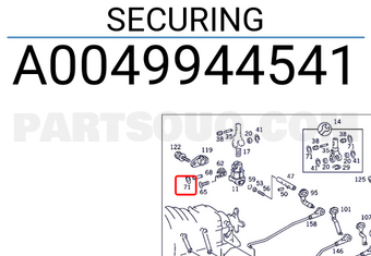 MERCEDES A0049944541 SECURING