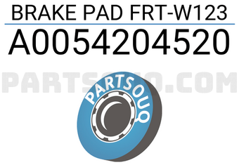 MERCEDES A0054204520 BRAKE PAD FRT-W123
