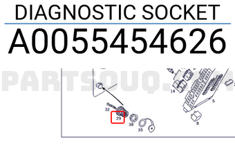 MERCEDES A0055454626 DIAGNOSTIC SOCKET