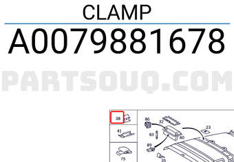 MERCEDES A0079881678 CLAMP