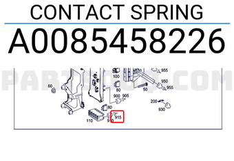 MERCEDES A0085458226 CONTACT SPRING