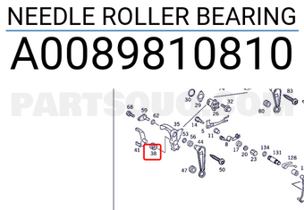 MERCEDES A0089810810 NEEDLE ROLLER BEARING