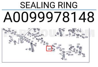 MERCEDES A0099978148 SEALING RING