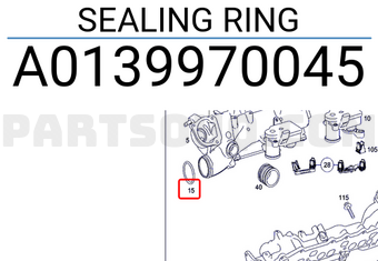 MERCEDES A0139970045 SEALING RING