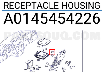 MERCEDES A0145454226 RECEPTACLE HOUSING