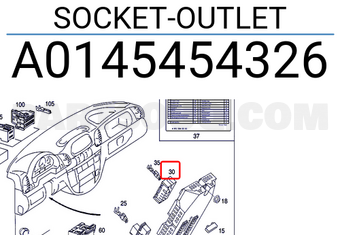 MERCEDES A0145454326 SOCKET-OUTLET