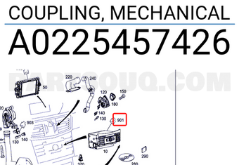 MERCEDES A0225457426 COUPLING, MECHANICAL