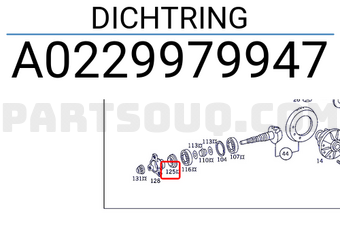 MERCEDES A0229979947 DICHTRING