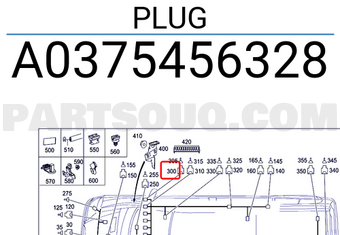 MERCEDES A0375456328 PLUG