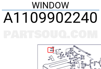 MERCEDES A1109902240 WINDOW