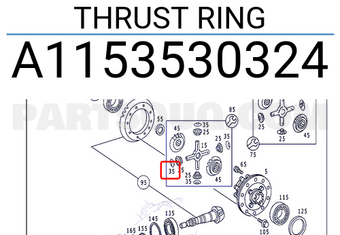 MERCEDES A1153530324 THRUST RING