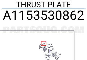 MERCEDES A1153530862 THRUST PLATE