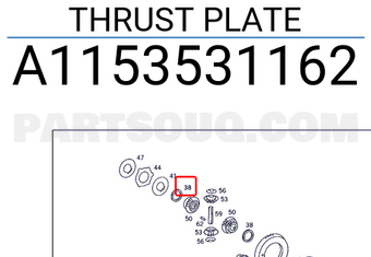 MERCEDES A1153531162 THRUST PLATE