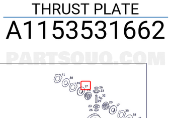 MERCEDES A1153531662 THRUST PLATE