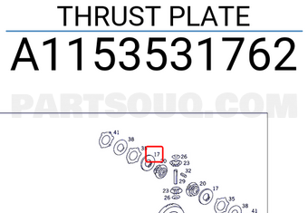 MERCEDES A1153531762 THRUST PLATE