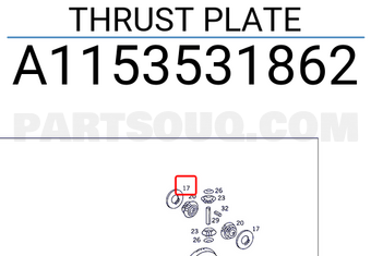 MERCEDES A1153531862 THRUST PLATE