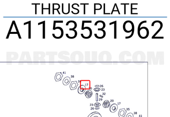 MERCEDES A1153531962 THRUST PLATE