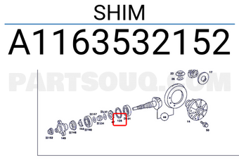 MERCEDES A1163532152 SHIM