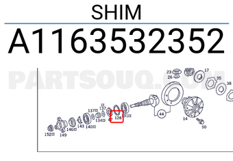 MERCEDES A1163532352 SHIM