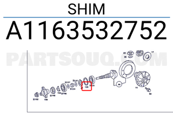 MERCEDES A1163532752 SHIM