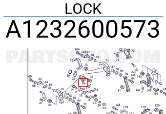 MERCEDES A1232600573 LOCK