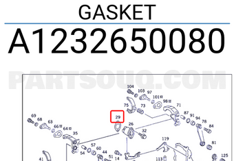 MERCEDES A1232650080 GASKET
