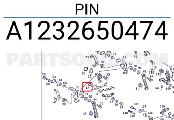 MERCEDES A1232650474 PIN
