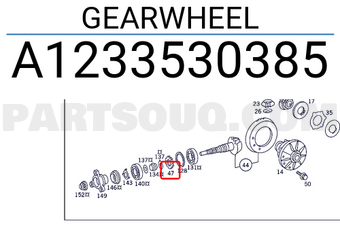MERCEDES A1233530385 GEARWHEEL