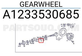 MERCEDES A1233530685 GEARWHEEL