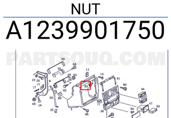 MERCEDES A1239901750 NUT