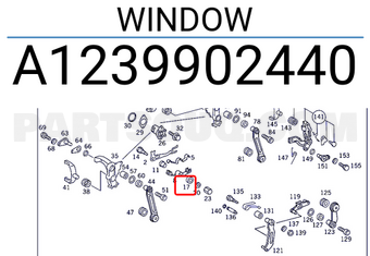 MERCEDES A1239902440 WINDOW