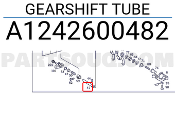 MERCEDES A1242600482 GEARSHIFT TUBE