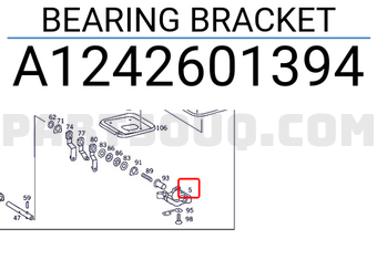 MERCEDES A1242601394 BEARING BRACKET