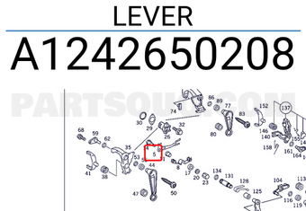 MERCEDES A1242650208 LEVER