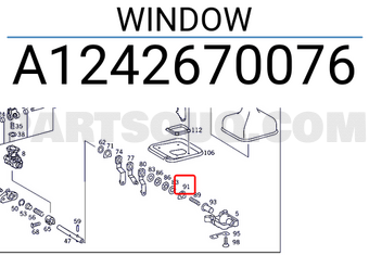 MERCEDES A1242670076 WINDOW